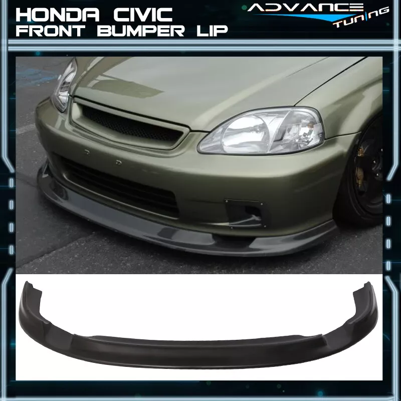 Fits 99 00 Honda Civic EK JDM First Molding Style Front Bumper Lip