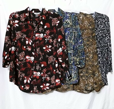 LADIES SET OF (4) SIZE 2X TOPS NWT AND PRE-OWNED