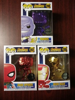 chrome iron spider pop