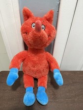 Kohls Cares Dr. Seuss Fox in Sox Plush 18" Red Fox Blue Feet Stuffed Animal