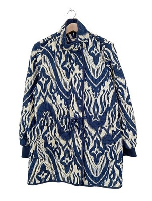 BAGATELLE Übergangsjacke Damen Jacke Gr. DE 40 blau-weiß Casual-Look
