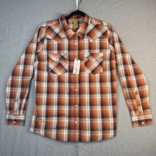 Wrangler NWT Pearl Snap Button Up Shirt Women's Western Plaid Size Large
