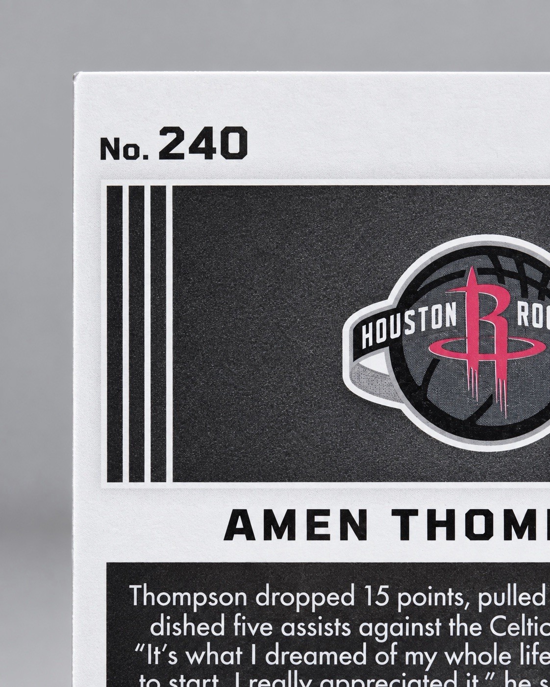 2023-24 Obsidian Amen Thompson RC Patch Auto 14/20 Green #240 Rockets RPA view 7