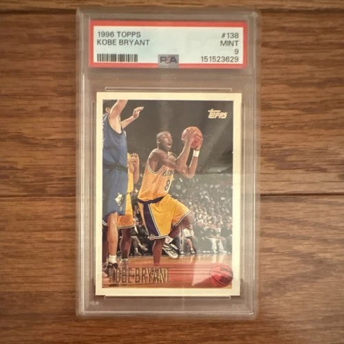 1996-97 Topps Kobe Bryant Rookie Card #138 PSA 9 Graded Los Angeles Lakers