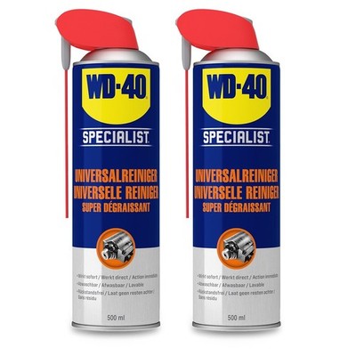 WD-40 SPECIALIST 2x 500ml UNIVERSALREINIGER SPRAYDOSE LÖSUNGSMITTELREINIGER