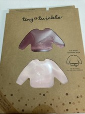 Mess Proof Baby Bibs, 2pk Waterproof Smock Baby Bibs for Eating Small 6-24 Month