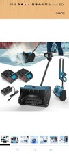 1000W Electric Snow Shovel Cordless Snow Removal Snow Blower 2 Battery 3cm Throw