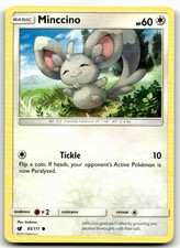 Minccino 85/111 Common Crimson Invasion Pokemon Moderately Played