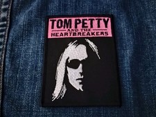 Tom Petty & The Heartbreakers Pink, Black & White 4 x 3 Inch Iron On Patch