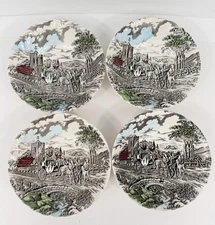 VTG Myott Royal Mail Staffordshire Ware Permanent Color 6” Bowls Set of 4