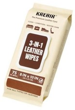 3in1 Leather Cleaner Wipes 75 Count, XL 8 x 10 XL Leather 75 Count Pack of 1 