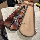 Old 1800s unbranded violin 4/4 Nice 1 Piece Back Italy /Germany ?