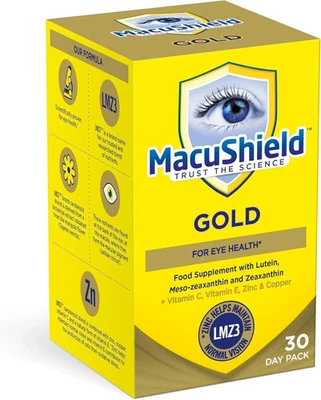 MacuShield Gold – 30 Day Pack | Eye Health Supplement with Lutein & Zeaxanthin