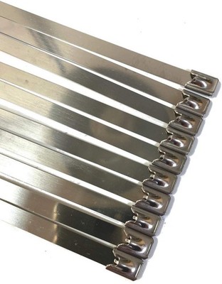 Stainless steel cable ties 7.9x800mm pack of 100