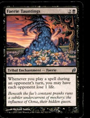 Faerie Tauntings LP Light Play Lorwyn MTG [9414]