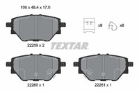 Textar Bremsbelagsatz BremsklöTze FüR MG HS