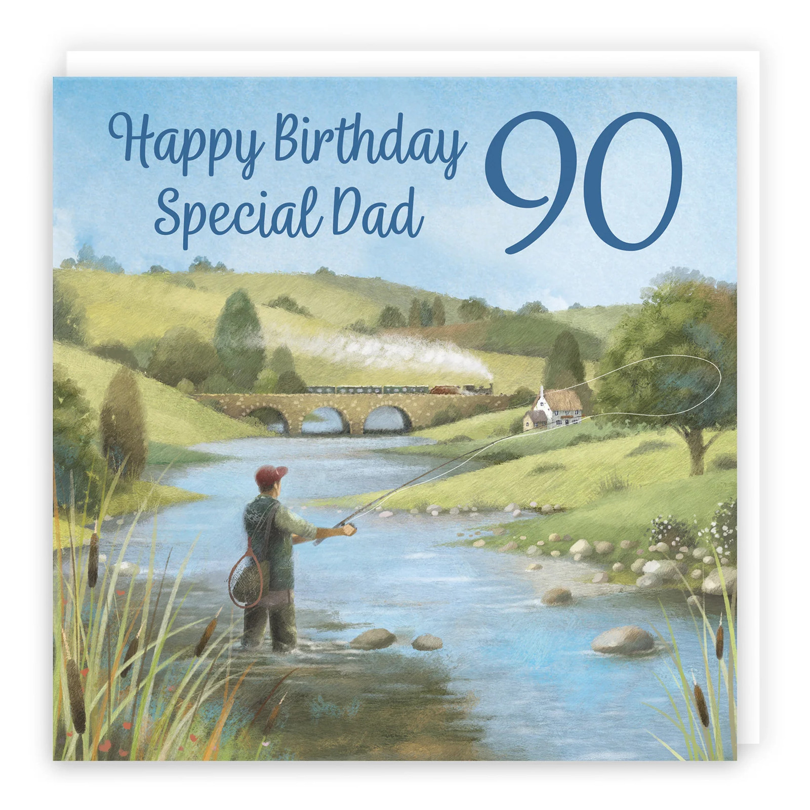 90th Dad Fly Fishing Birthday Card Milo's Gallery