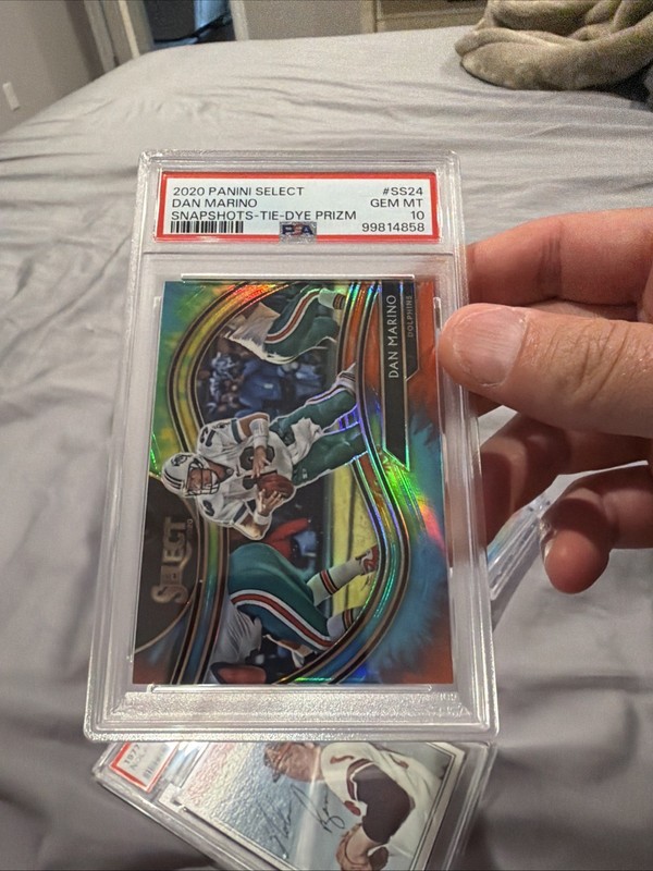 2020 Panini Select - Snapshots Dan Marino #SS-24 Tie-Dye Prizm /25 PSA 10