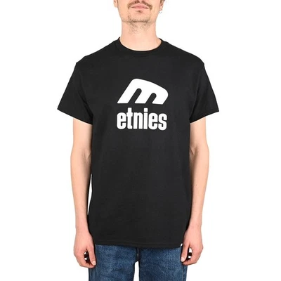 T-Shirt Etnies Icon E S/S - Noir/Blanc - Photo 1/4