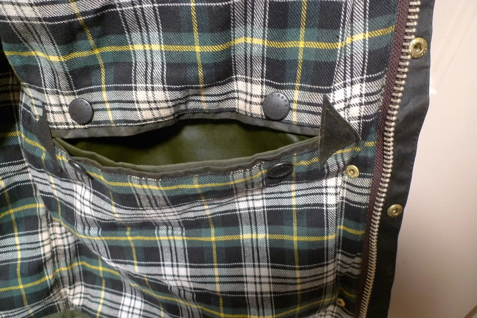 BARBOUR - A200 BORDER WAX COTTON JACKET - SAGE - MADE IN UK - EXCELLENT - 36 image 23