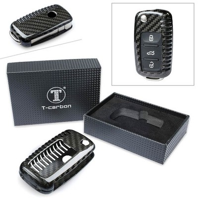 Remote Key Fob Case Guard Cover Shell Für Golf Jetta Carbon Fiber Brand Gift
