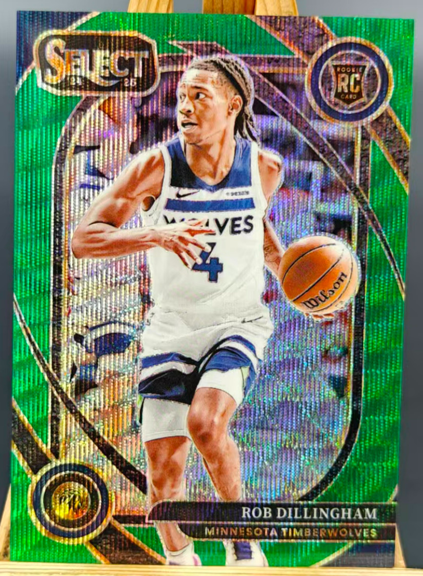 Rob Dillingham 2024-25 Panini Select 36/50 Green Wave Courtside RC #288
