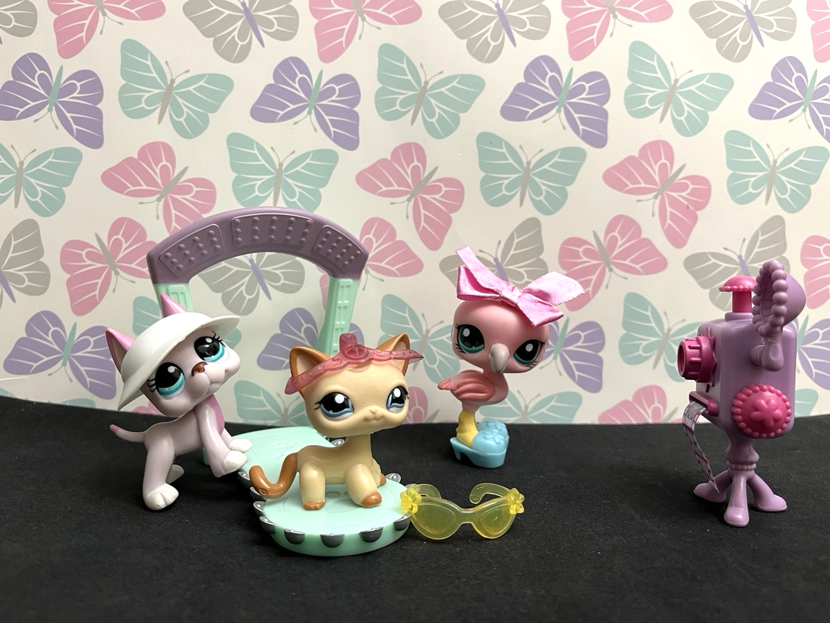 Littlest PetShop Hasbro #1024 Flamingo Runway Collection Retro-Spielzeug Littlest Pet Shop
