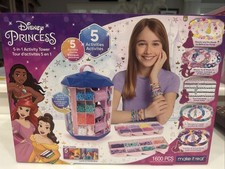 NEW Disney Princess 5-In-1 Activity Tower Beads 1600 Pieces Make It Real
