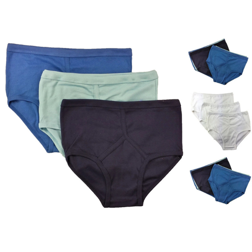 6 Pairs Men's Y-Fronts Underpants, 100% Pure Cotton Underwear, M L XL XXL - Picture 1 of 12