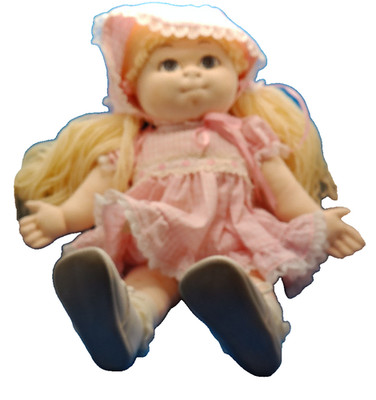 Ridge Craft Kentucky Sulphur Well hand signed creator card vintage doll 20''