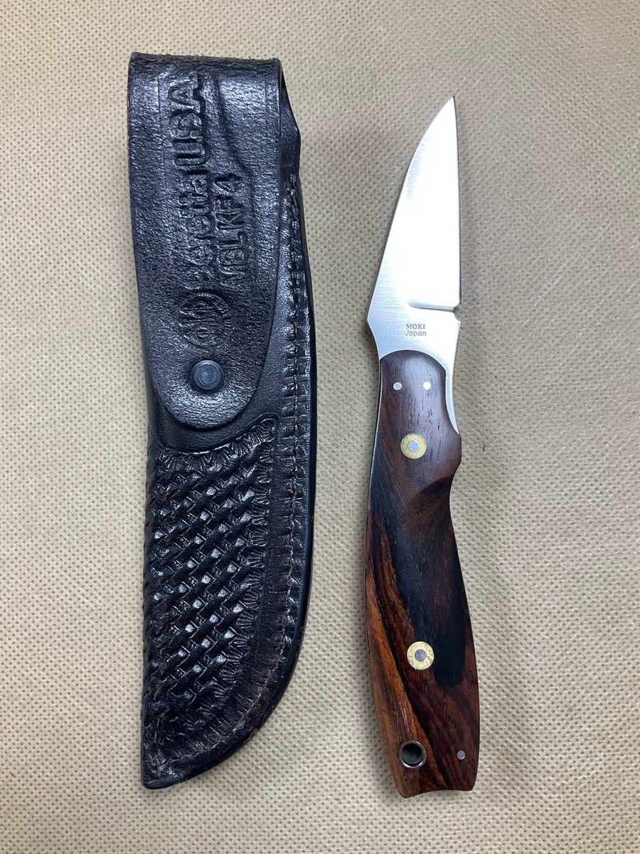 Beretta Moki Japan fixed blade knife W/ leather sheath | eBay