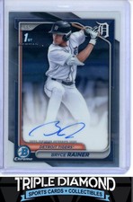 2024 Bowman Draft Chrome 1st Bryce Rainer Prospect Autograph Auto Tigers Z798