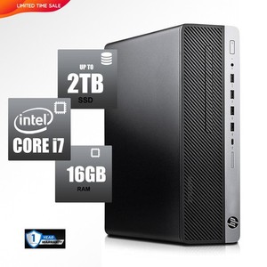 HP Desktop Computer PC i7 7th Gen, up to 16GB RAM 2TB SSD, Windows 11, WiFi