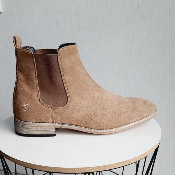 Men Farah Boots Beige Textile 43