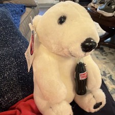 Vintage New with tags Coca-Cola Polar Bear Plush Medium 1993 Collection Stuffed