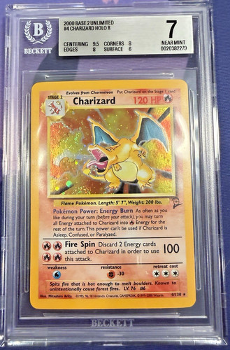 Charizard graded BGS 7 for sale on eBay