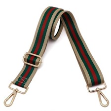 Purse Strap Replacement Crossbody Handbag Stripe Wide Gold Buckle-416