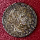 1907 D US Barber SIlver Quarter HIgh Grade