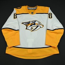 2017-18 Kyle Turris Nashville Predators Game Used Worn NHL Hockey Jersey MeiGray