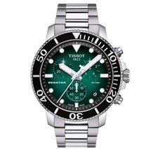 Tissot Seastar 1000 Quartz Chronograph T120.417.11.091.01 Green Dial 45.5mm