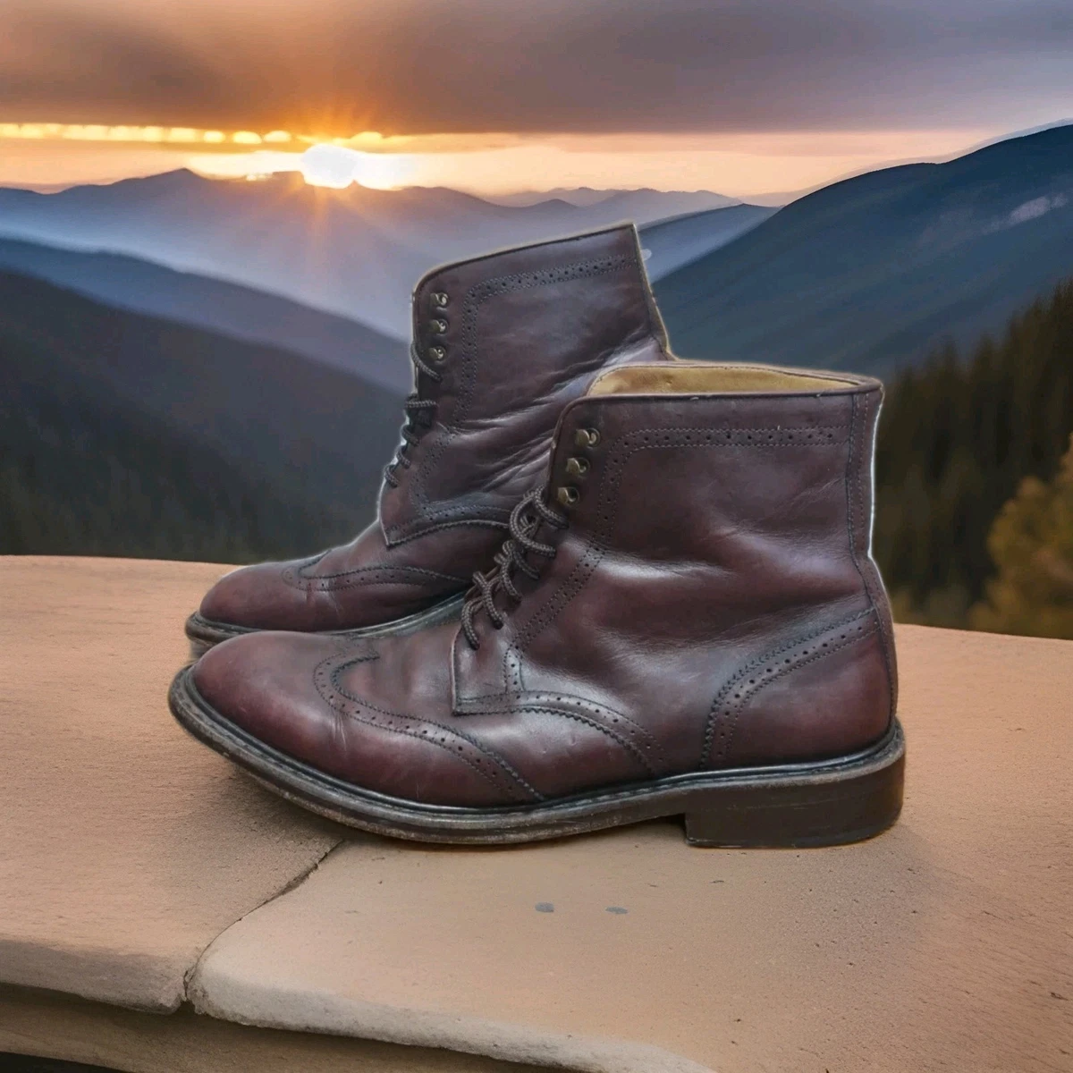 Jack Erwin Mens Wingtip Boots Size 8 Reade – Jack Erwin main image 4