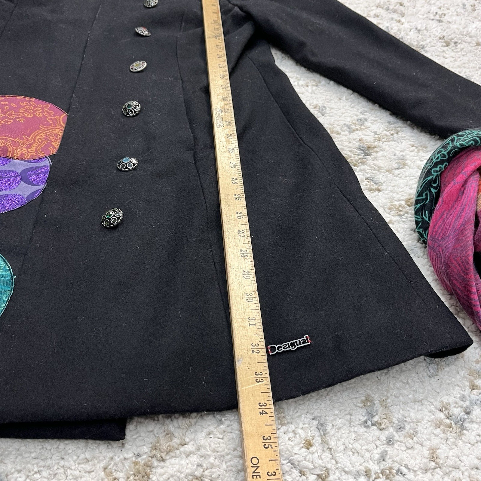 DESIGUAL Multicolor Patchwork Embroidered Womens … - image 14