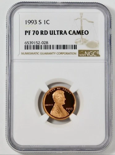 1993-S Lincoln Cent TOP GRADE! NGC Proof-70 RD UC