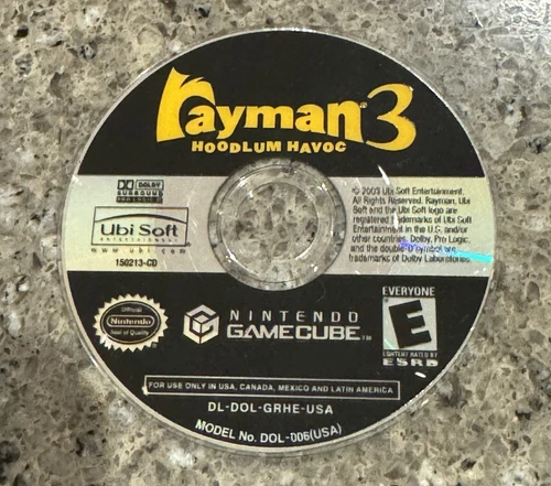 Rayman 3: Hoodlum Havoc (Nintendo GameCube, 2003) - Disc Only