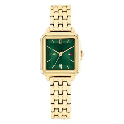 Tommy Hilfiger Ladies' Wristwatch 1782858 Gold-Tone, Rectangle