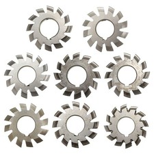8X/Set Module 0.8 PA20 Bore16 1 2 3 4 5 6 7 8 Involute Gear Cutters M0.8 
