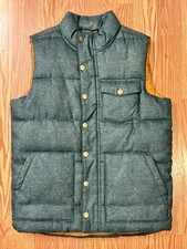 Old Navy YOUTH Puffer Vest Dark Sea Blue w/Orange Zipper Size Extra Large 14 16
