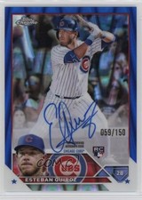 2023 Topps Chrome Rookie Blue RayWave Refractor 59/150 Esteban Quiroz Auto 0xh3