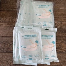 FAWN Disposable Bathtub Covers Liners 16- Pack Lot for Travel Hotel Spa