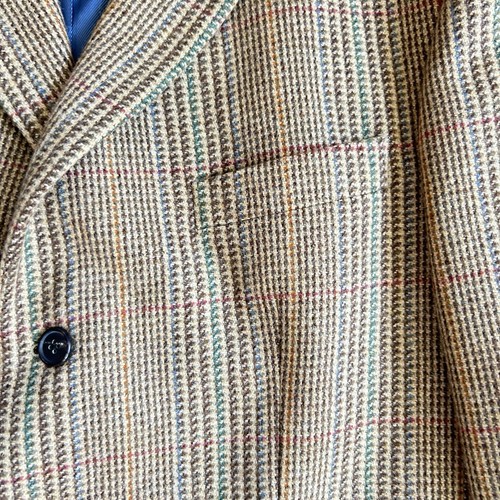 Reid & Taylor Scotland Wool Tweed Blazer Size 42R Houndstooth Sport Coat Jacket - Picture 8 of 24